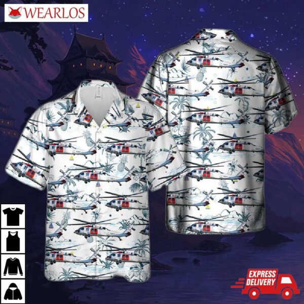 Us Navy Mh-60 Knighthawk Search And Rescue Hawaiian Shirt