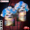 Us Navy Mh-60s "armed Helo" Of Hsc-22 "sea Knights" Hawaiian Shirt