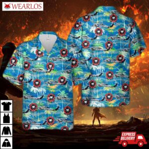 Us Navy Mh-60s "armed Helo" Of Hsc-28 "dragon Whales" Hawaiian Shirt