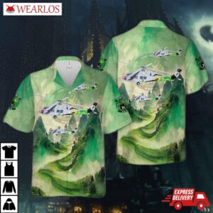 Us Navy Mh-60s "armed Helo" Of Hsc-8 "eightballers" Hawaiian Shirt