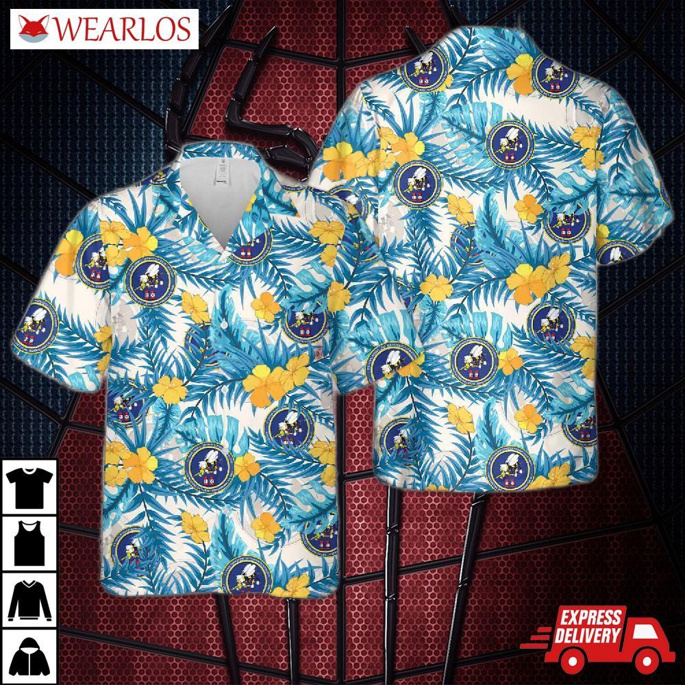 Us Navy Naval Mobile Construction Battalion 11 (nmcb 11) Hawaiian Shirt