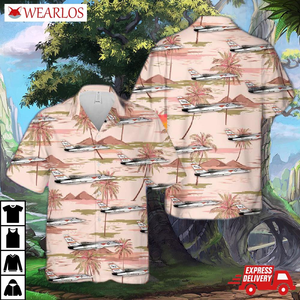 Us Navy North American A-5 Vigilante Hawaiian Shirt