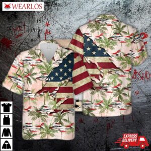 Us Navy North American T-2c Buckeye Hawaiian Shirt