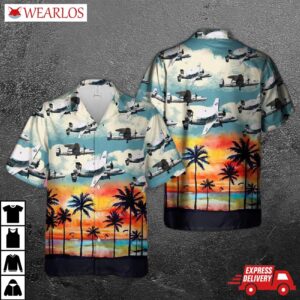 Us Navy Northrop Grumman E-2 Hawkeye Hawaiian Shirt