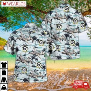 Us Navy Northrop Grumman E-2c Hawkeye Of Airborne Command And Control Squadron 123 (vaw-123) "screwtops" Hawaiian Shirt