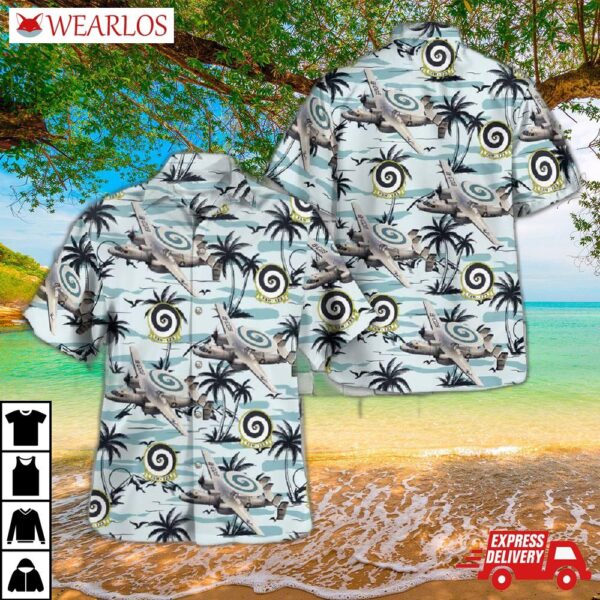 Us Navy Northrop Grumman E-2c Hawkeye Of Airborne Command And Control Squadron 123 (vaw-123) "screwtops" Hawaiian Shirt