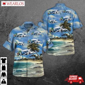 Us Navy Northrop Grumman E-2c Hawkeye Of Carrier Airborne Early Warning Squadron 115 Vaw-115, Liberty Bells Hawaiian Shirt