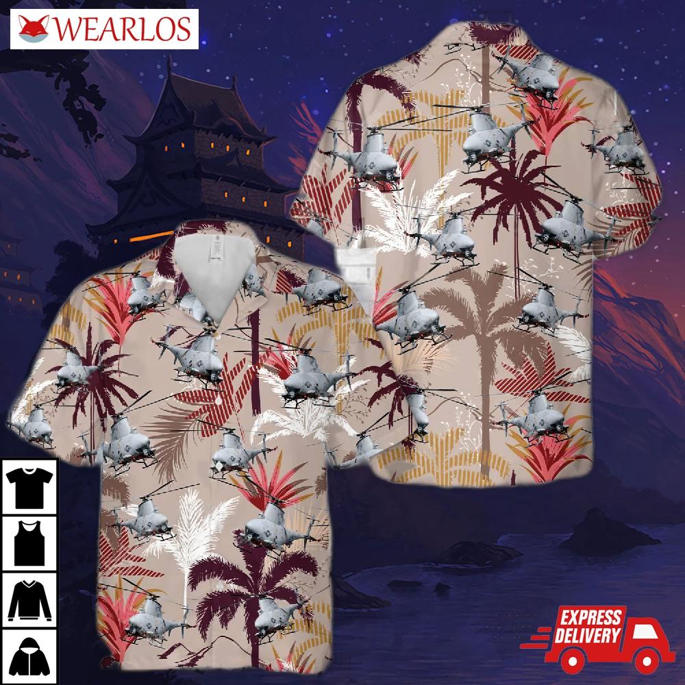Us Navy Northrop Grumman Mq-8 Fire Scout Hawaiian Shirt