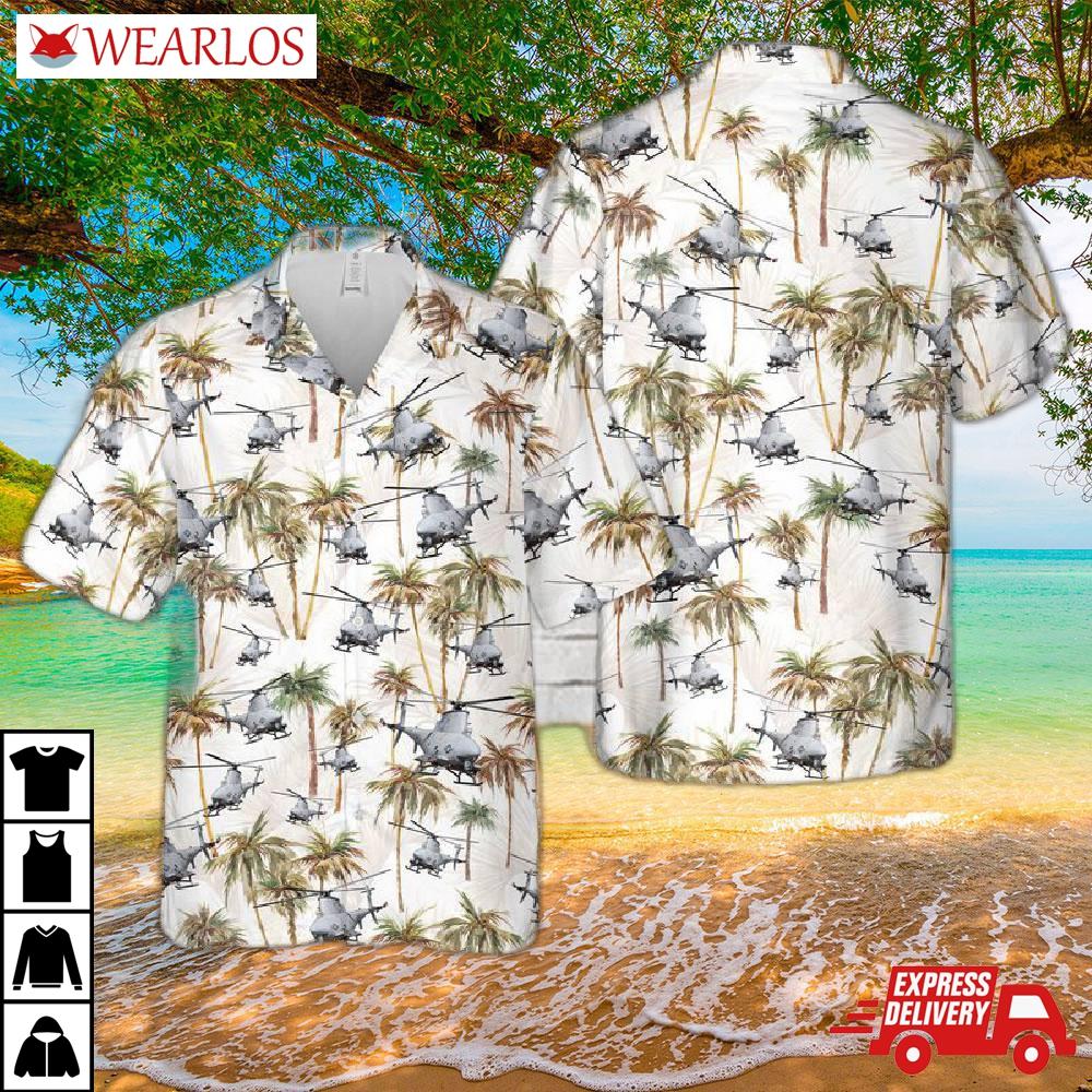 Us Navy Northrop Grumman Mq-8 Fire Scout Hawaiian Shirt