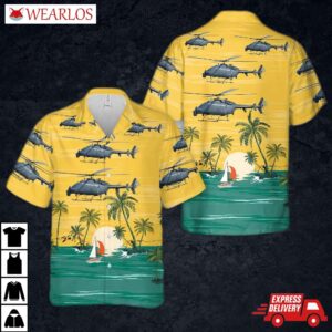 Us Navy Northrop Grumman Mq-8c Fire Scout Hawaiian Shirt