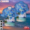 Us Navy P-3 Orion Of Patrol Squadron 31 Vp-31 "black Lightnings" Hawaiian Shirt