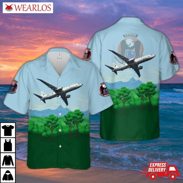 Us Navy P-8a Poseidon Of Patrol Squadron (vp) 16 Hawaiian Shirt
