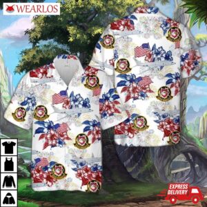 Us Navy Patrol Squadron 47 (vp-47), The Golden Swordsmen P-8 Poseidon, 4th Of July Hawaiian Shirt