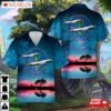 Us Navy Patrol Squadron Four (vp-4) 'skinny Dragons' P-3c Hawaiian Shirt