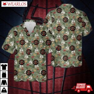Us Navy Sarc Insignia Hawaiian Shirt