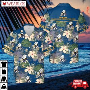 Us Navy Seabees Naval Construction Force (ncf) Hawaiian Shirt