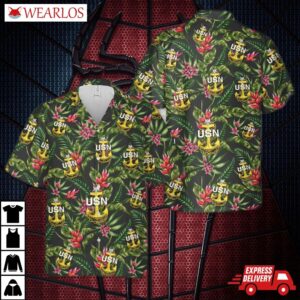 Us Navy Senior Chief Anchor Hawaiian Shirt