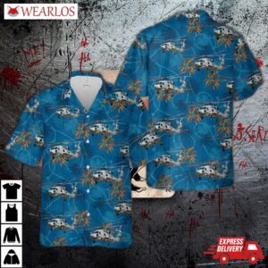 Us Navy Sikorsky Mh-60r Seahawk Hawaiian Shirt