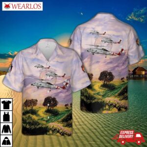 Us Navy Sikorsky Sh-60b Seahawk (s-70b-1) Of Hsl-51 Warlords 2007 Hawaiian Shirt