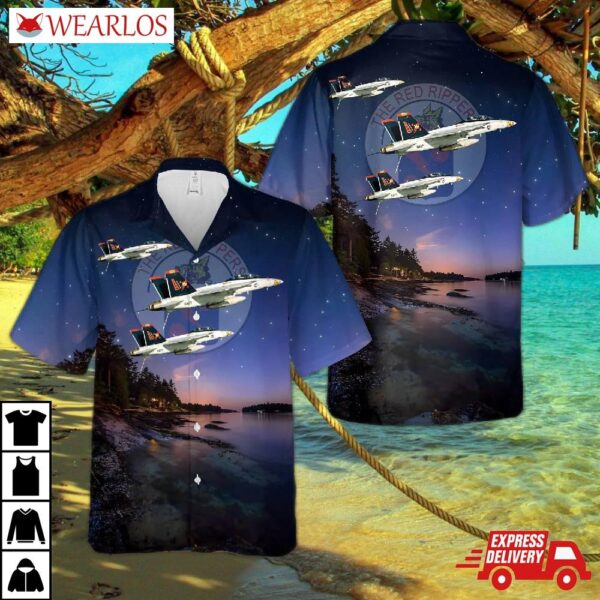 Us Navy Strike Fighter Squadron 11 (vfa-11) F A-18fs Hawaiian Shirt
