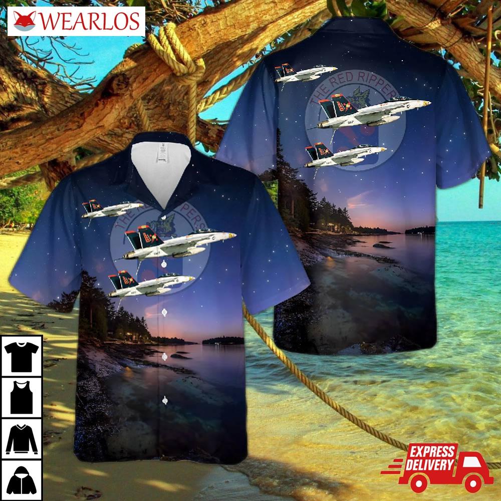 Us Navy Strike Fighter Squadron 11 (vfa-11) F A-18fs Hawaiian Shirt