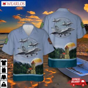 Us Navy Strike Fighter Squadron 195 (strkfitron 195) Vfa-195 'dambusters' Hawaiian Shirt