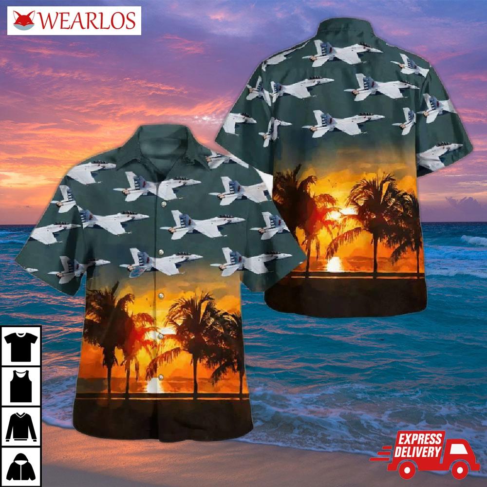 Us Navy Strike Fighter Squadron 22 (vfa-22) Hawaiian Shirt