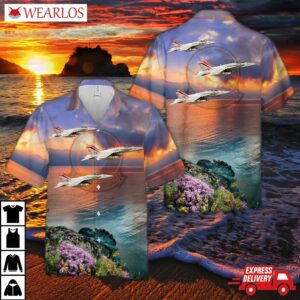 Us Navy Strike Fighter Squadron 94 (vfa-94), Mighty Shrikes F/a-18c Hawaiian Shirt