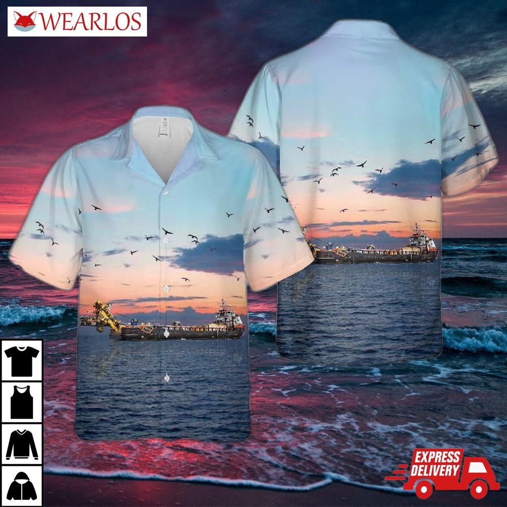 Us Navy Submarine Rescue Diving Recompression System (srdrs) Hawaiian Shirt