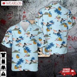 Us Navy Training Squadron Nine (vt-9) T-45cs Hawaiian Shirt