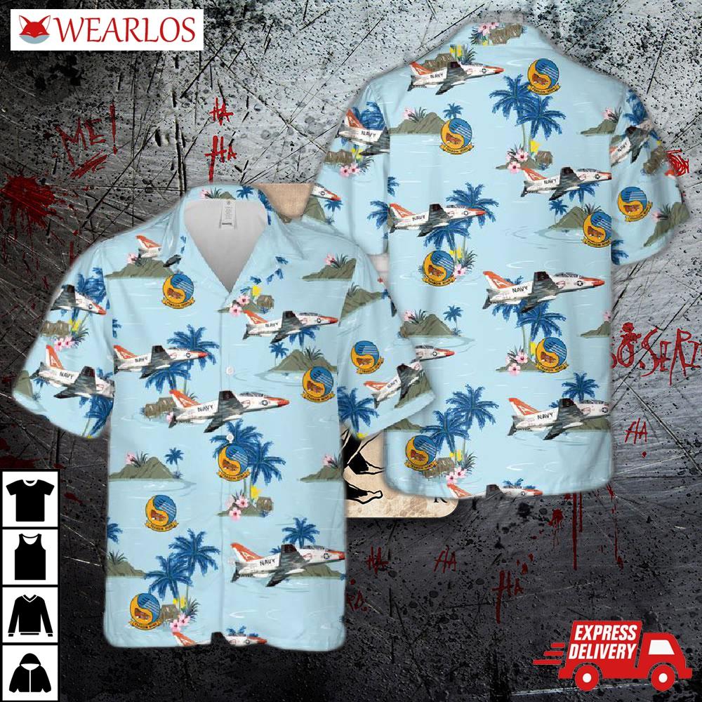Us Navy Training Squadron Nine (vt-9) T-45cs Hawaiian Shirt