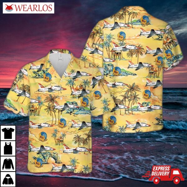 Us Navy Training Squadron Nine (vt-9) T-45cs Hawaiian Shirt