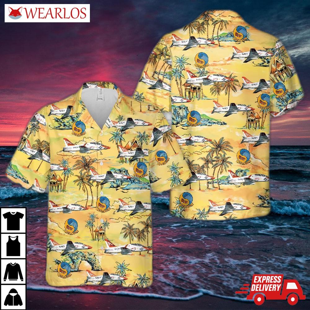 Us Navy Training Squadron Nine (vt-9) T-45cs Hawaiian Shirt