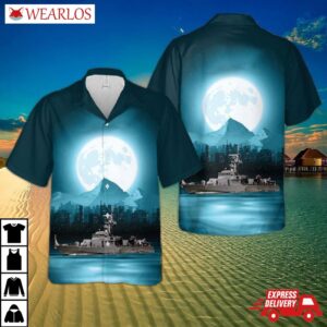 Us Navy Uss Chinook Pc-9 Hawaiian Shirt