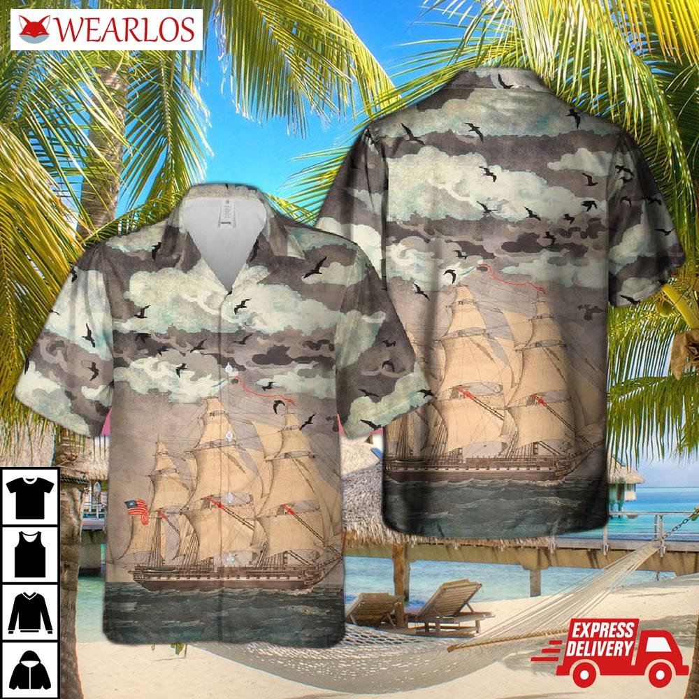 Us Navy Uss Constitution Hawaiian Shirt