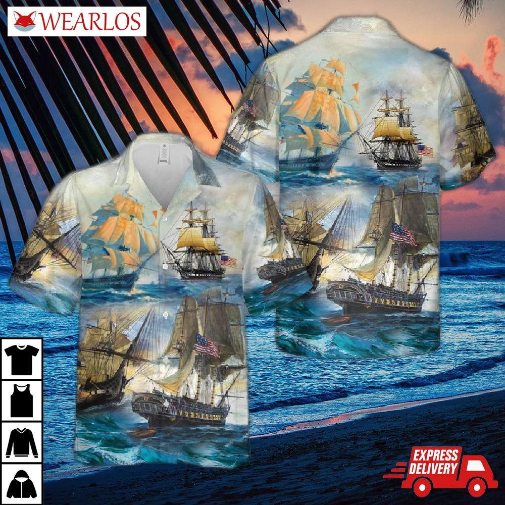 Us Navy Uss Constitution Hawaiian Shirt
