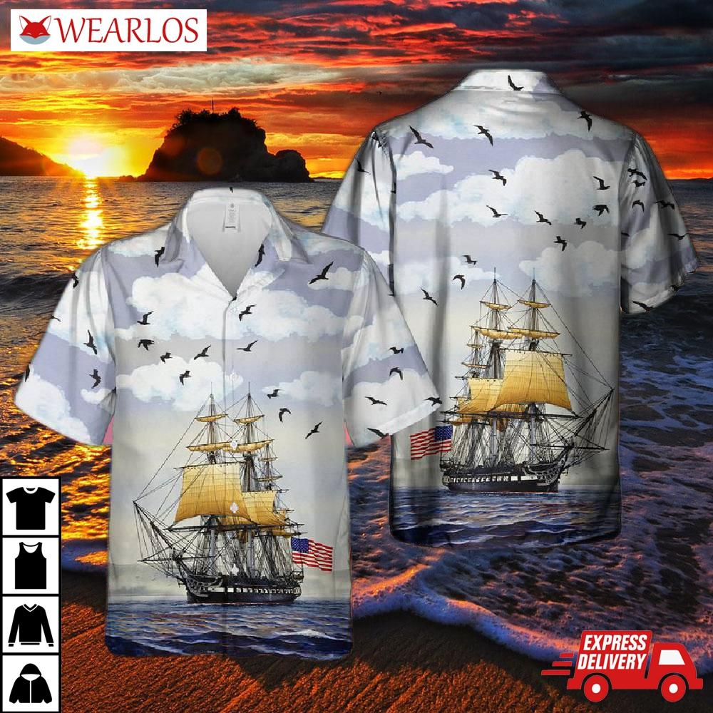 Us Navy Uss Constitution Hawaiian Shirt