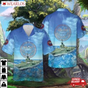 Us Navy Uss Coral Sea (cv-43) Hawaiian Shirt