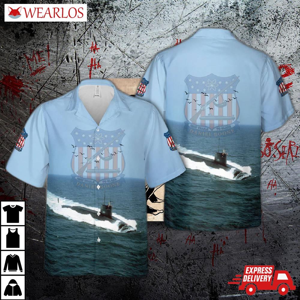 Us Navy Uss Daniel Boone (ssbn-629) Hawaiian Shirt