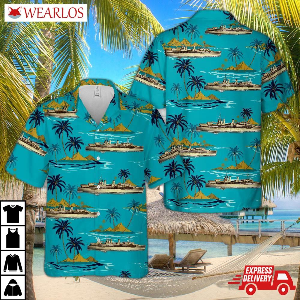 Us Navy Uss Dixie (ad-14) Hawaiian Shirt