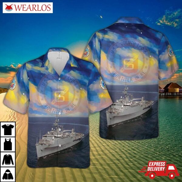 Us Navy Uss Duluth (lpd-6) Hawaiian Shirt
