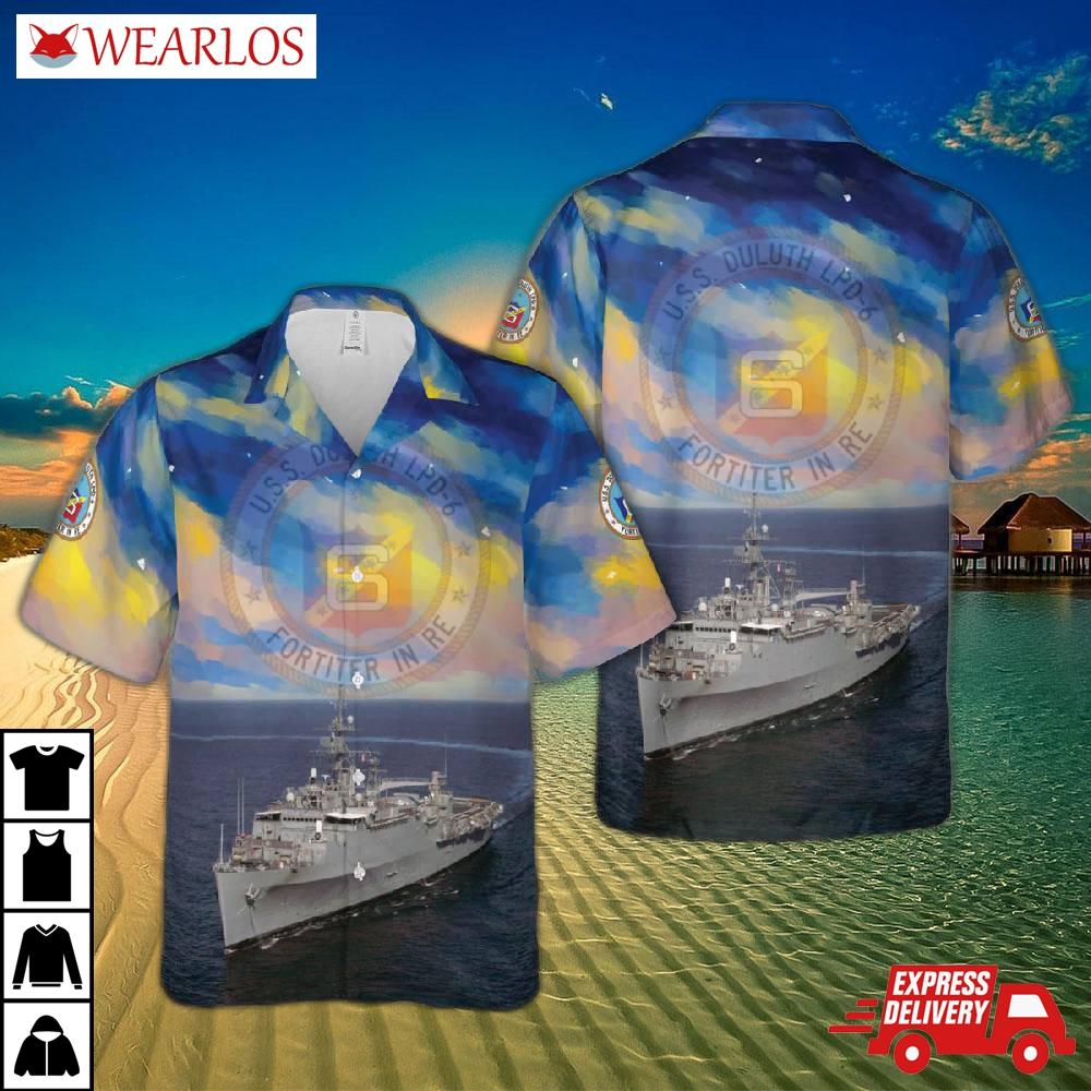 Us Navy Uss Duluth (lpd-6) Hawaiian Shirt