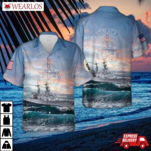 Us Navy Uss Fife (dd-991) Hawaiian Shirt