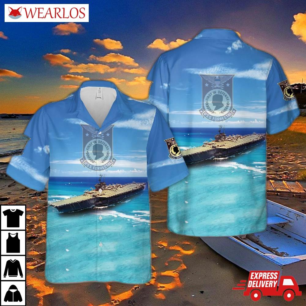 Us Navy Uss Forrestal (cva-59) Hawaiian Shirt