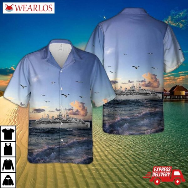 Us Navy Uss Fulton (as-11) Hawaiian Shirt