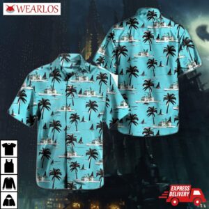 Us Navy Uss Gettysburg Cg-64 Cruiser Hawaiian Shirt