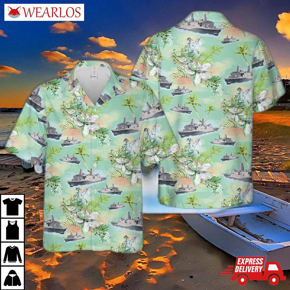 Us Navy Uss Green Bay (lpd-20) Hawaiian Shirt