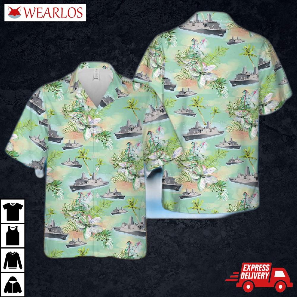 Us Navy Uss Green Bay (lpd-20) Hawaiian Shirt