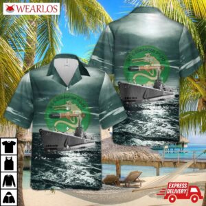 Us Navy Uss Guardfish (ss-217) Gato-class Submarine In Wwii Hawaiian Shirt