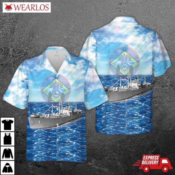Us Navy Uss Guardian (agr/yagr-1) Hawaiian Shirt